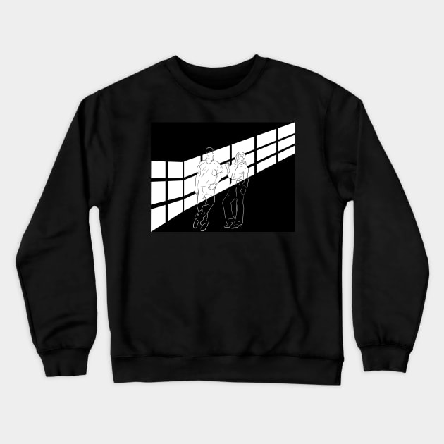 Jimmy McGill and Kim Wexler Crewneck Sweatshirt by Black Snow Comics